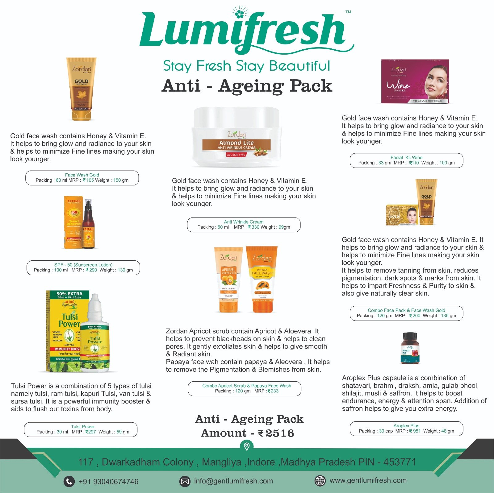 Jhuriya Anti Ageing Pack